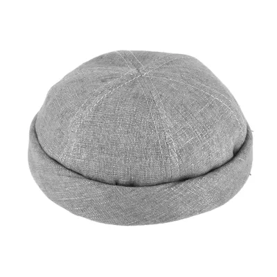 Docker Cooper Grey Linen Hat - Traclet