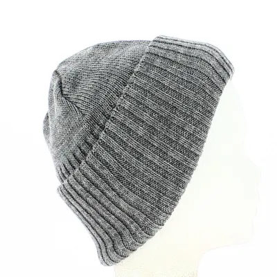 Bonnet à Revers Laine Gris - Traclet