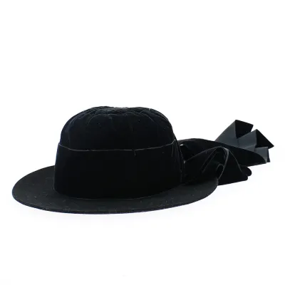 Chapeau Bigouden Feutre Laine Noir - Traclet
