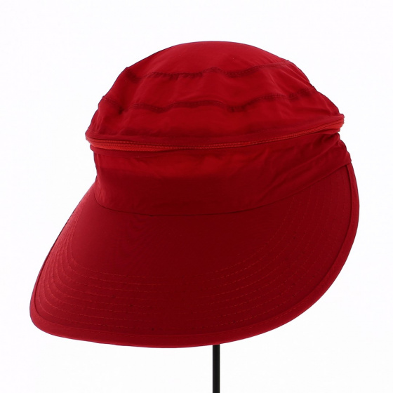Butterfly Red Large Visor Cap - Aussie Apparel