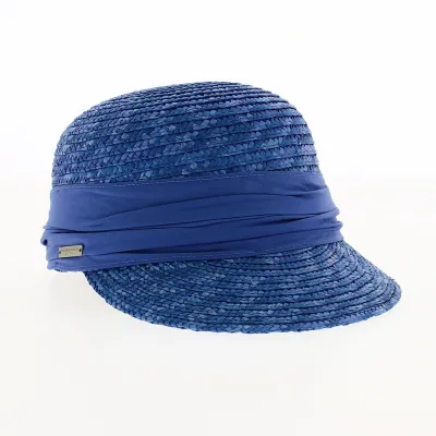 Natural Blue Straw Cap - Seeberger