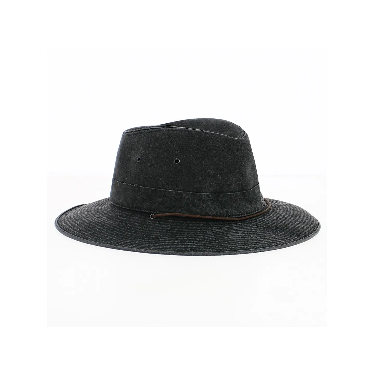 Safari Hat Durban Black Cotton - Crambes