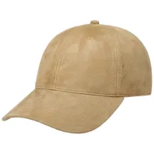 Casquette Baseball Fevy en Cuir Beige - Stetson
