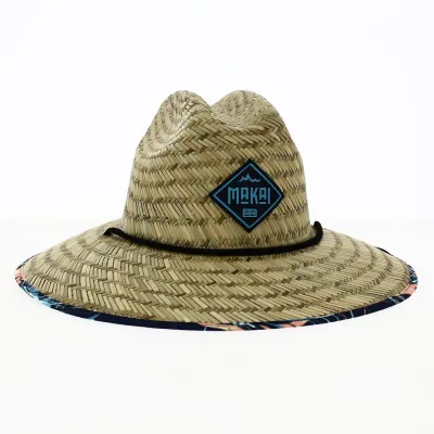 Straw hat large brim Le Galet - Makai