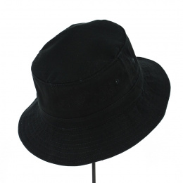 Black Cotton UV Protection Bucket Hat UV 50+ - Traclet