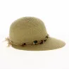 Casquette Grande Visière Ludmila Paille Papier UPF50+ - Traclet