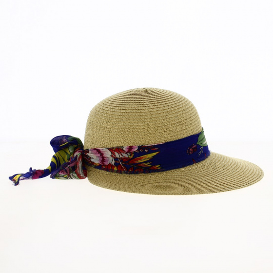 Large Visor Cap Pedra Straw Paper UPF50+ - Traclet