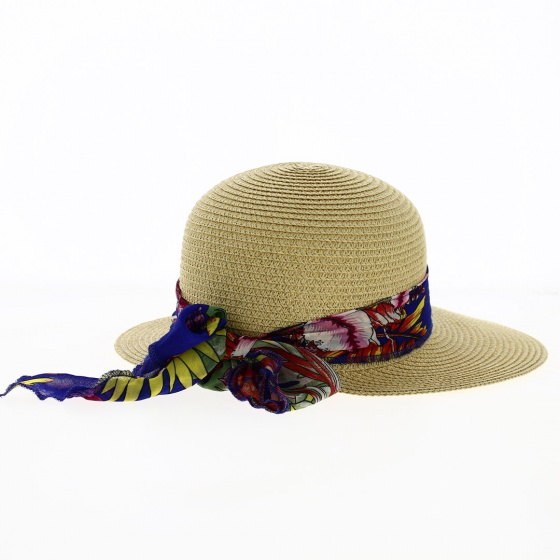 Large Visor Cap Pedra Straw Paper UPF50+ - Traclet