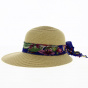 Large Visor Cap Pedra Straw Paper UPF50+ - Traclet