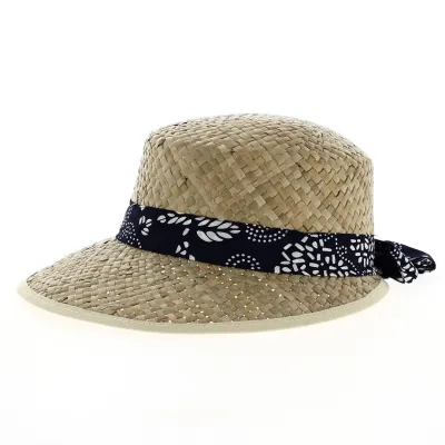 Natural Straw Lunala Visor Cap - Traclet