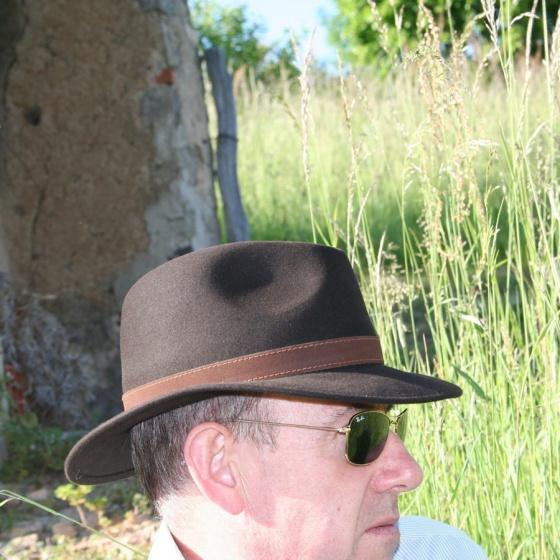 Chapeau Allegro Borsalino Rain Proof marron