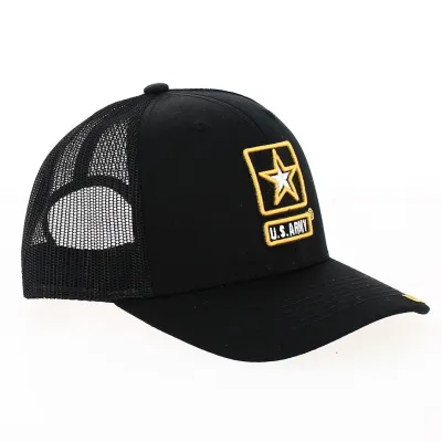 Casquette Baseball Trucker Ethos US Army noir - Traclet