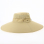 Ethos Beige Nylon Wide Brim Hat
