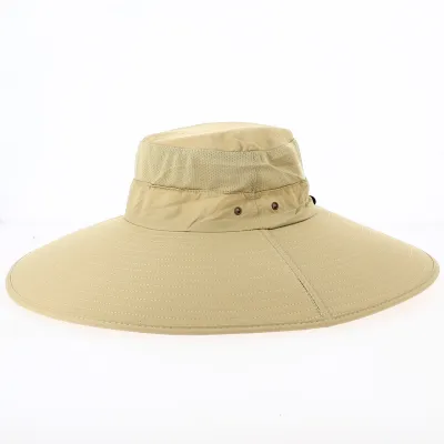 Chapeau Larges Bords Ethos Nylon Beige