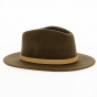 Fedora Messer Desert Brown Wool Felt Hat - Brixton