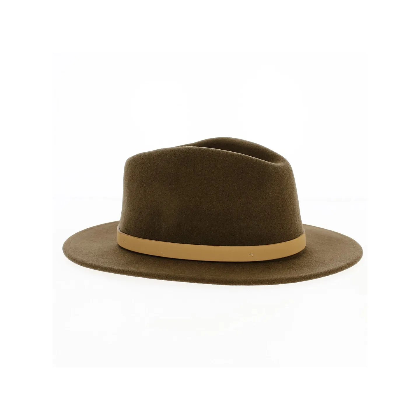 Chapeau Fedora Messer Feutre Laine Marron Desert - Brixton