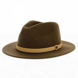 Fedora Messer Desert Brown Wool Felt Hat - Brixton