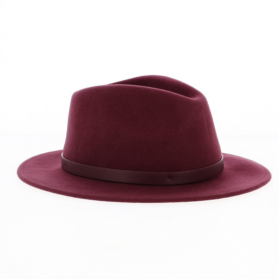 Chapeau Fedora Messer Feutre Laine Violet - Brixton