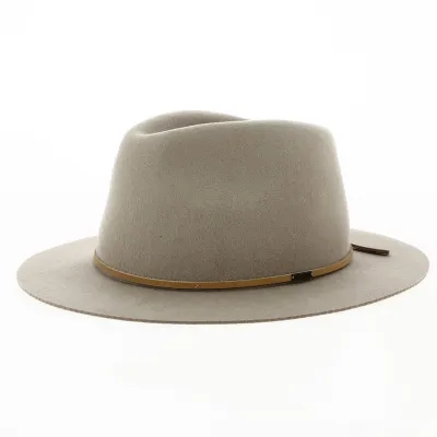 Wesley Traveller Hat Felt Wool Safari Beige - Brixton