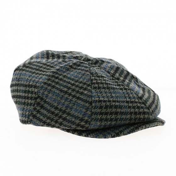 Brood Herringbone Cap Black, Blue & Green - Brixton