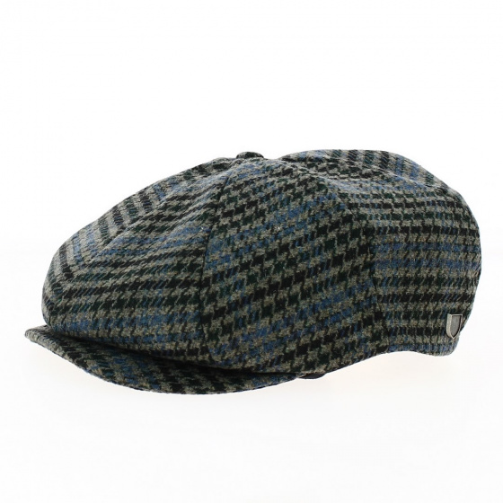Brood Herringbone Cap Black, Blue & Green - Brixton