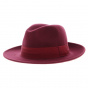 Fedora Hat Felt Wool Vanador Bordeaux - Traclet