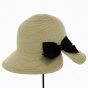 Cloche Hat Rosa Straw Paper - Traclet