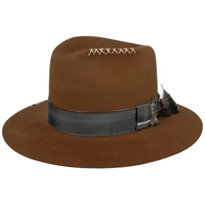 Chapeau Traveller Western Feutre Poil Marron - Stetson