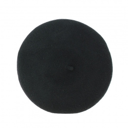 Leto Black Wool Beret - Traclet