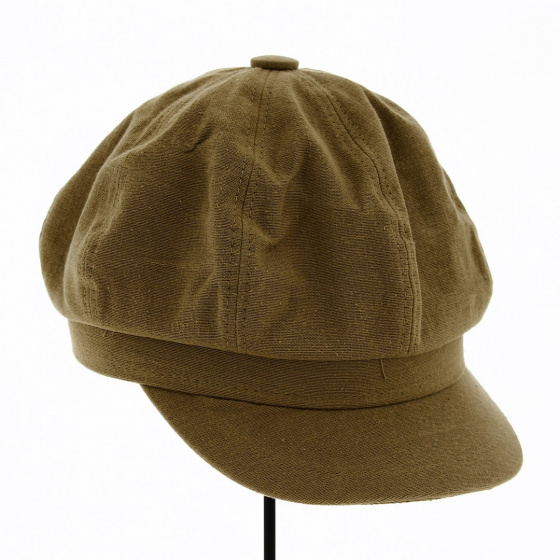 Casquette Gavroche Azora Marron clair Coton - Traclet