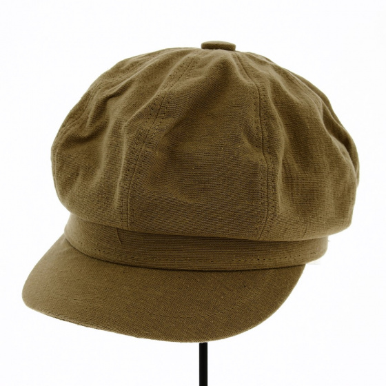 Cap Gavroche Azora Light brown Cotton - Traclet