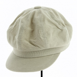 Cap Gavroche Azora Beige Cotton - Traclet