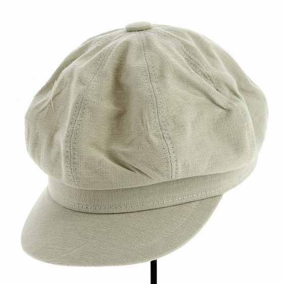 Cap Gavroche Azora Beige Cotton - Traclet
