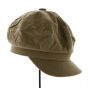 Cap Gavroche Azora Khaki Cotton - Traclet