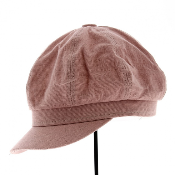 Cap Gavroche Azora Pink Cotton - Traclet Cap Gavroche Azora Pink Cotton - Traclet