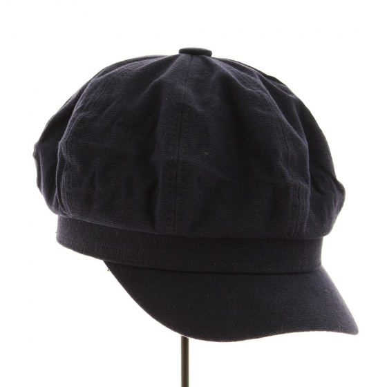 Cap Gavroche Azora Navy Cotton - Traclet