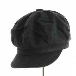 Cap Gavroche Azora Black Cotton - Traclet