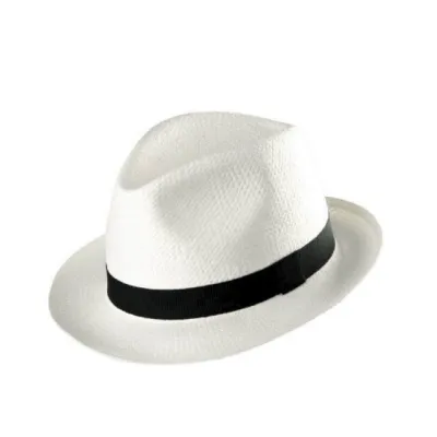 Blue brother straw style hat