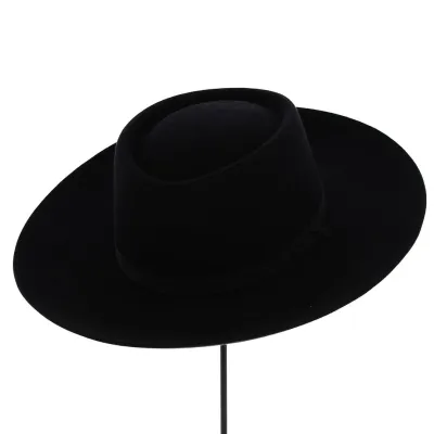 Chapeau Gambler Durango Feutre Laine Noir - Guerra