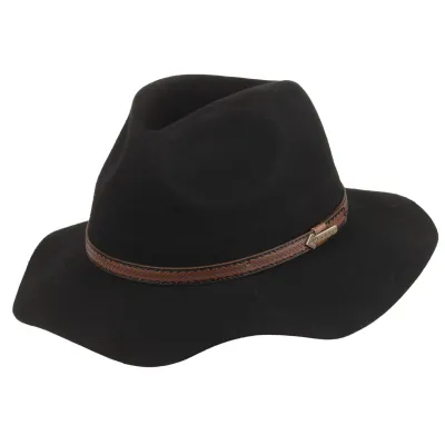 Chapeau Traveller Peter Feutre Laine Noir - scippis - Traclet