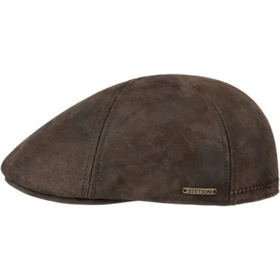 Casquette cuir Texas Pig Skin Marron - STETSON