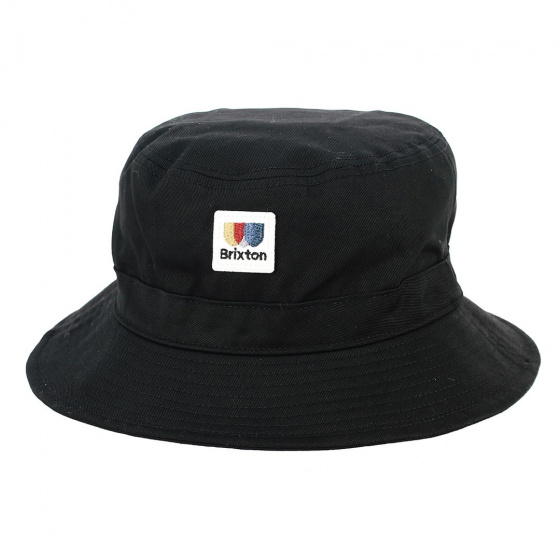 Alton Black Cotton Bucket Hat - Brixton