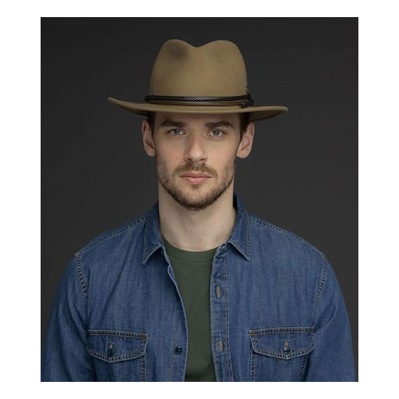 Chapeau Fedora Nelles Feutre Camel - Bailey