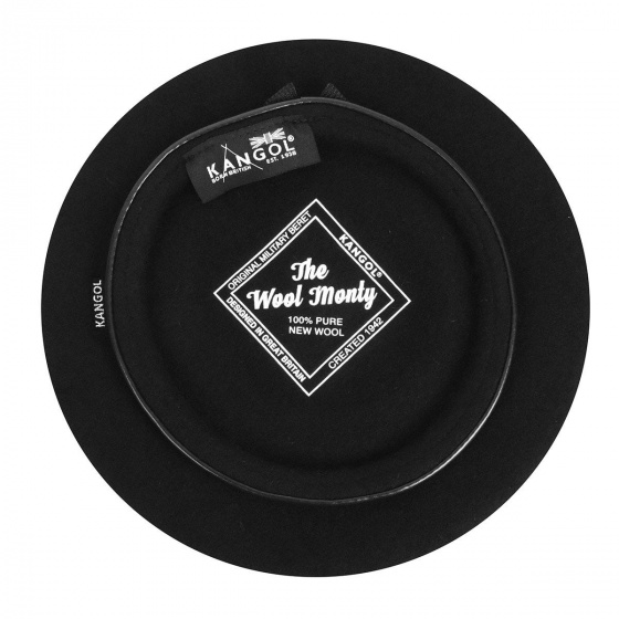 Black Wool Monty Beret - Kangol