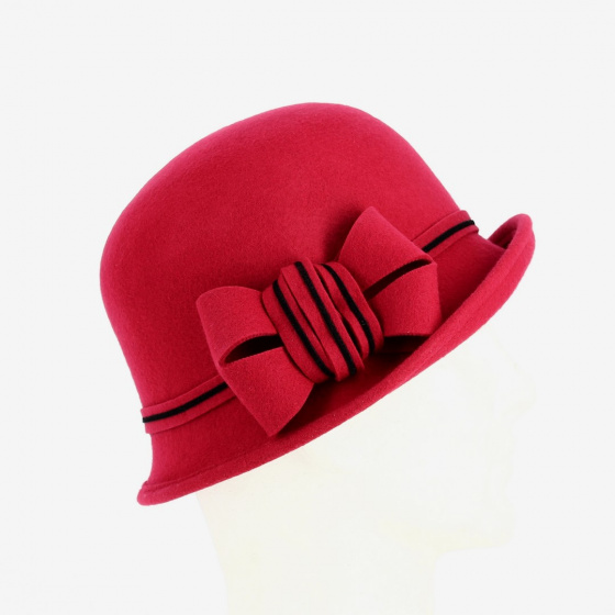 Hat woman bell doriane raspberry