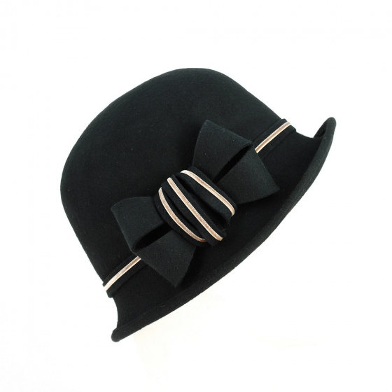 Hat woman cloche doriane black