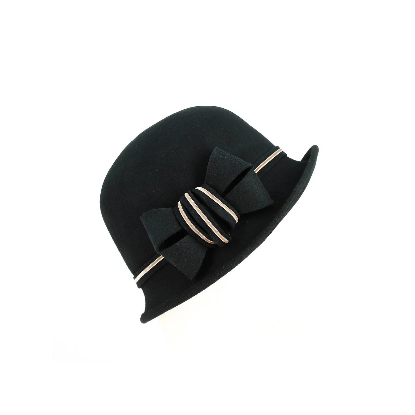 Chapeau femme cloche doriane noir