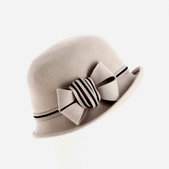 Chapeau femme cloche doriane beige