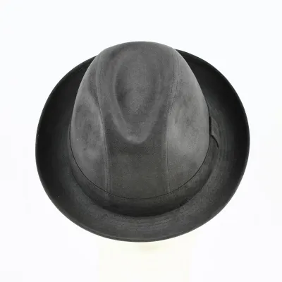 Chapeau trilby - Alcantara gris Reference : 16708| Chapellerie Traclet