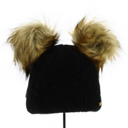 Two-tone faux fur hat